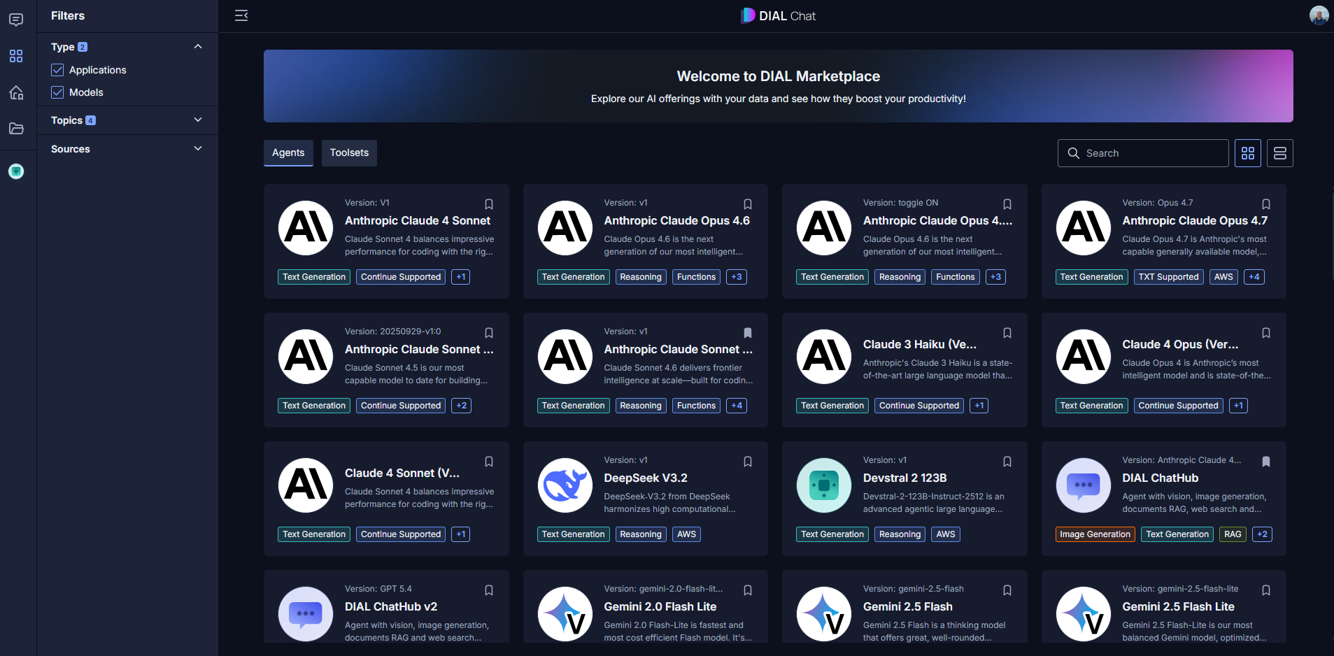 DIAL Marketplace